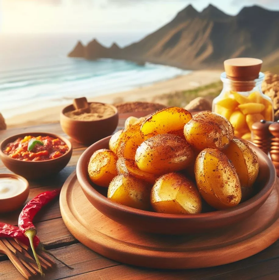 papas arrugas con mojo canario