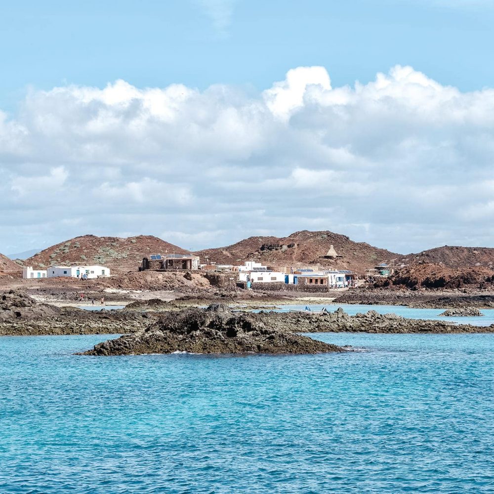 Vistas del paseo en barco en Isla de Lobos