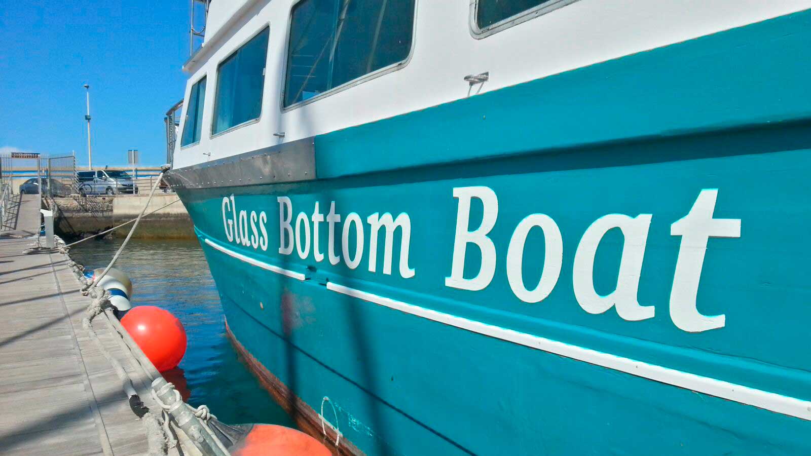 barco majorero glass bottom boat