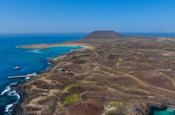 Photo aérienne de l'Isla de Lobos par JP