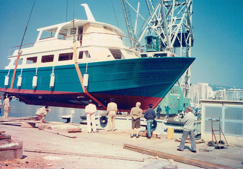 Construcción del barco Majorero